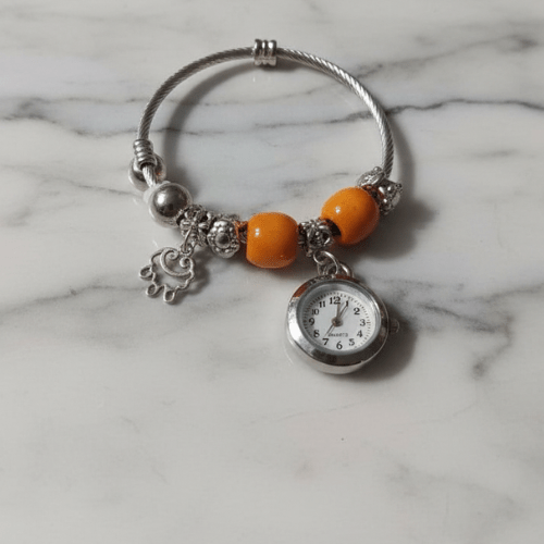 Charm Beaded Bracelet Watch